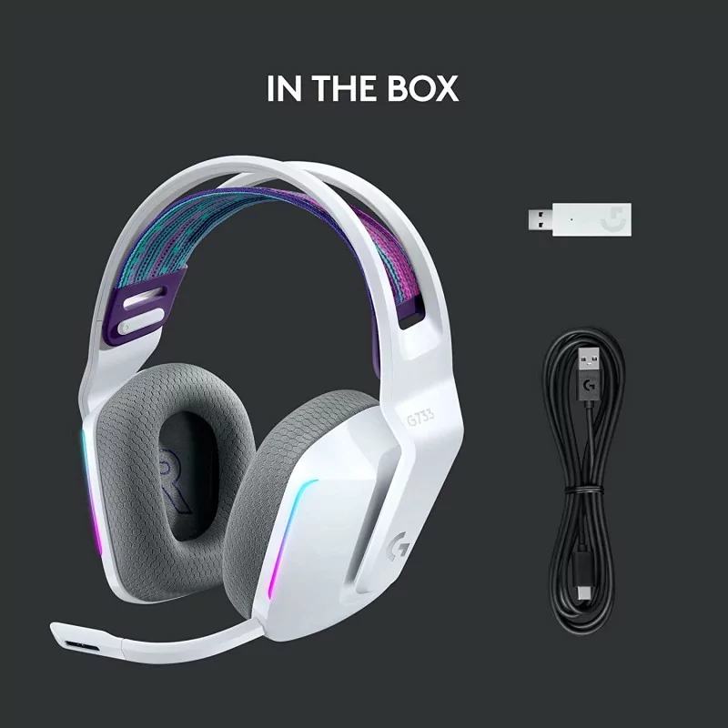 Logitech G733 Lightspeed Wireless Headset (White) Logitech G733 Lightspeed Wireless Headset (White)